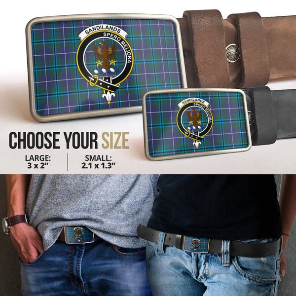 Sandilands Clan Badge Classic Tartan Belt Buckle