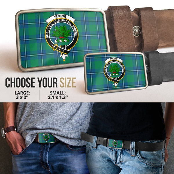 Irvine Ancient Clan Badge Classic Tartan Belt Buckle