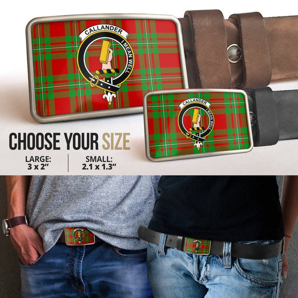 Callander Modern Clan Badge Classic Tartan Belt Buckle