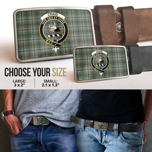 Craig Clan Badge Classic Tartan Belt Buckle