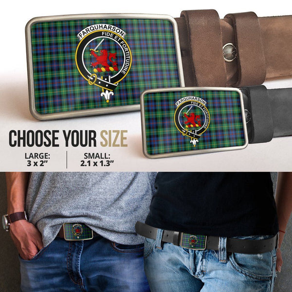 Farquharson Ancient Clan Badge Classic Tartan Belt Buckle