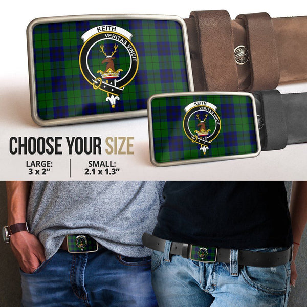 Keith Modern Clan Badge Classic Tartan Belt Buckle