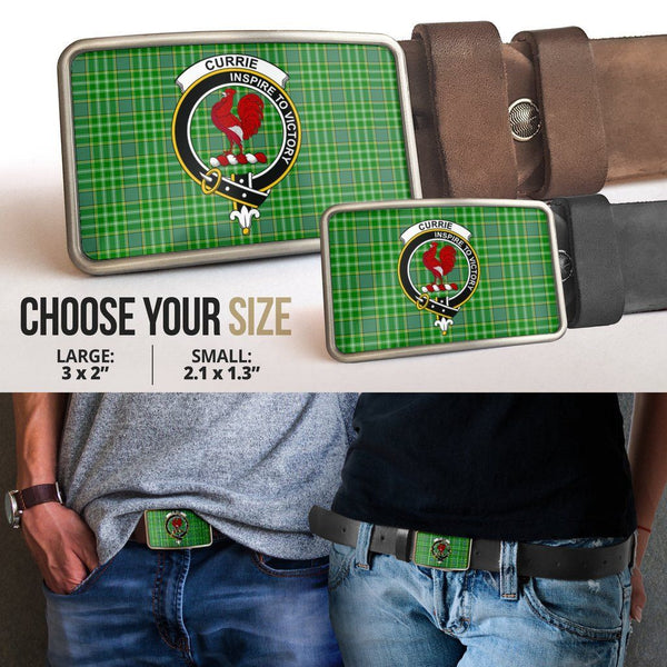 Currie Clan Badge Classic Tartan Belt Buckle