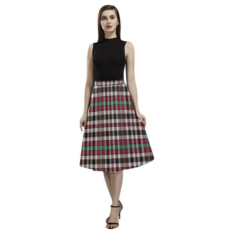 Borthwick Dress Ancient Tartan Classic Aoede Crepe Skirt