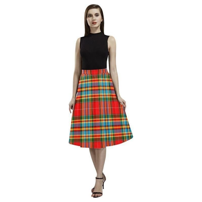 Chattan Tartan Classic Aoede Crepe Skirt