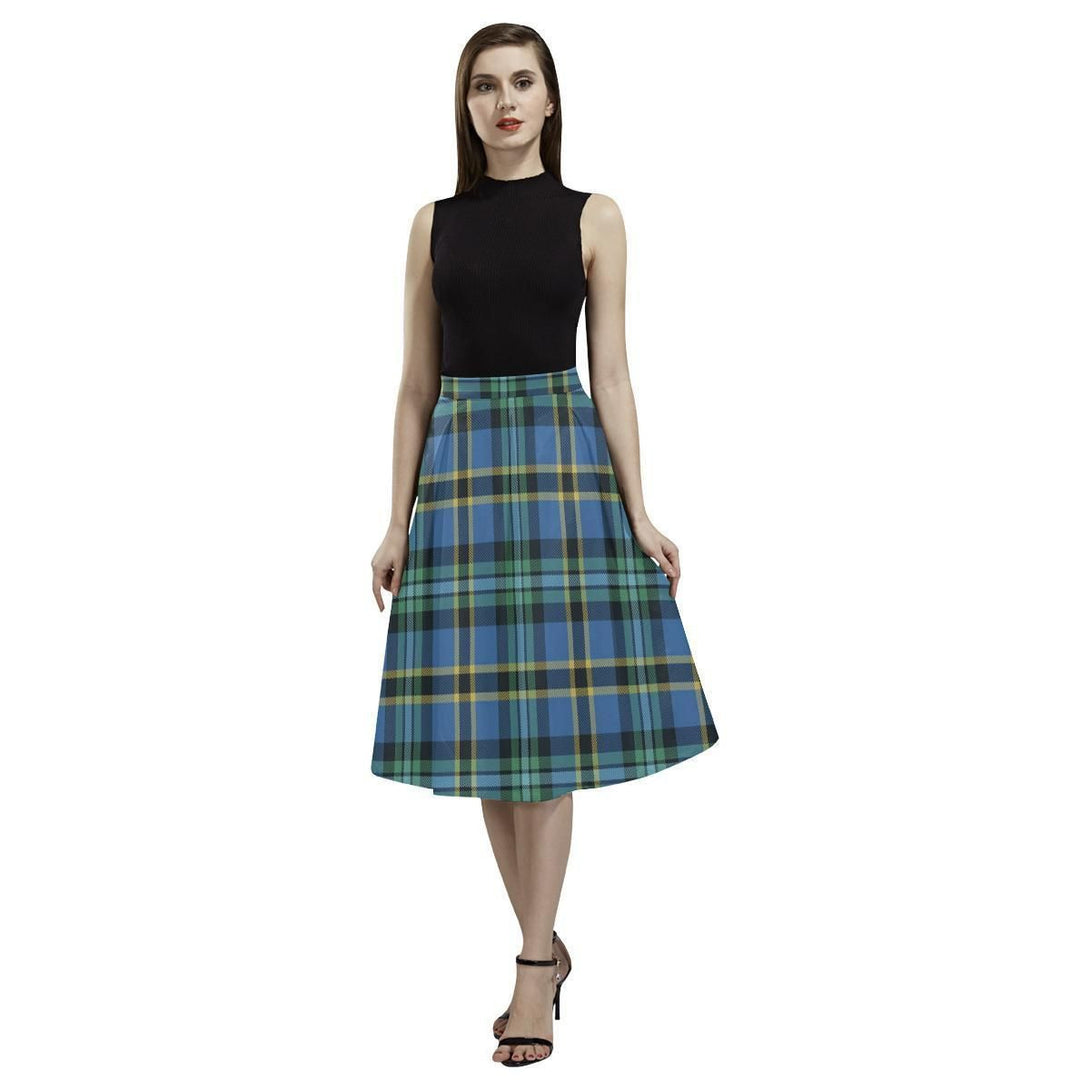 Weir Ancient Tartan Classic Aoede Crepe Skirt