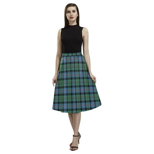 Malcolm Ancient Tartan Classic Aoede Crepe Skirt