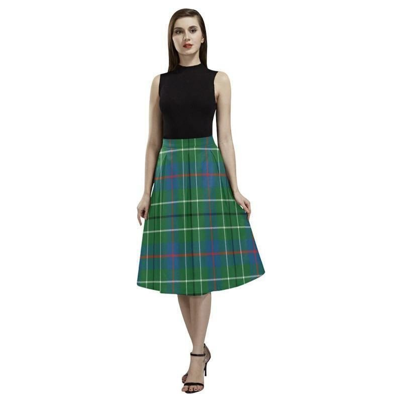 Duncan Ancient Tartan Classic Aoede Crepe Skirt