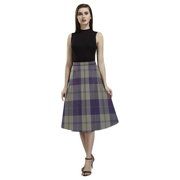 Cunningham Dress Blue Dancers Tartan Classic Aoede Crepe Skirt