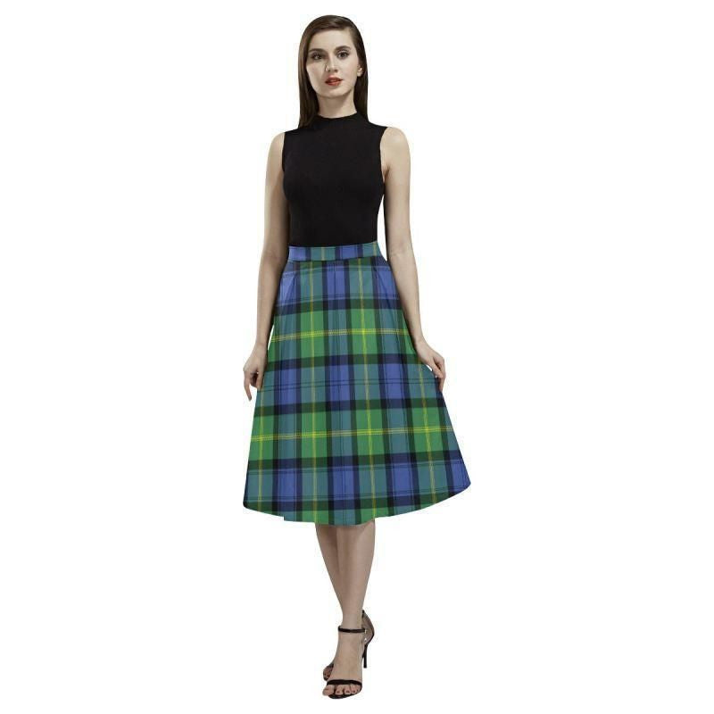 Gordon Old Ancient Tartan Classic Aoede Crepe Skirt