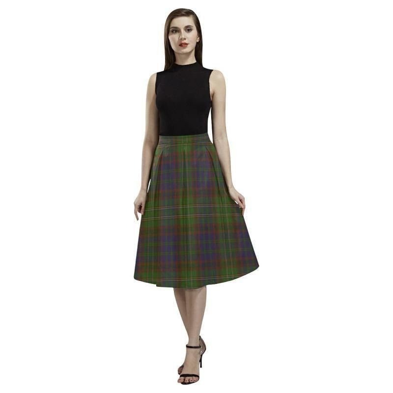 Cunningham Hunting Modern Tartan Classic Aoede Crepe Skirt