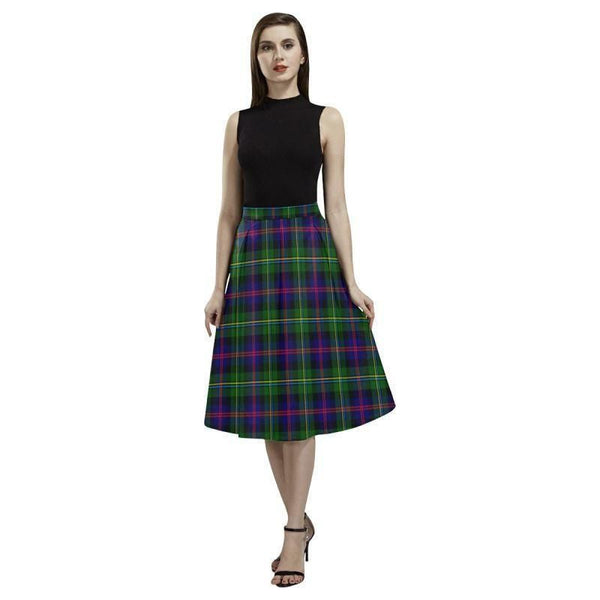 Malcolm Modern Tartan Classic Aoede Crepe Skirt