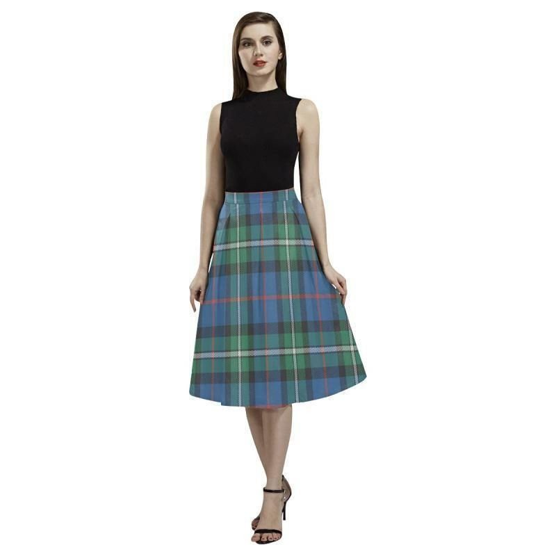 Macphail Hunting Ancient Tartan Classic Aoede Crepe Skirt