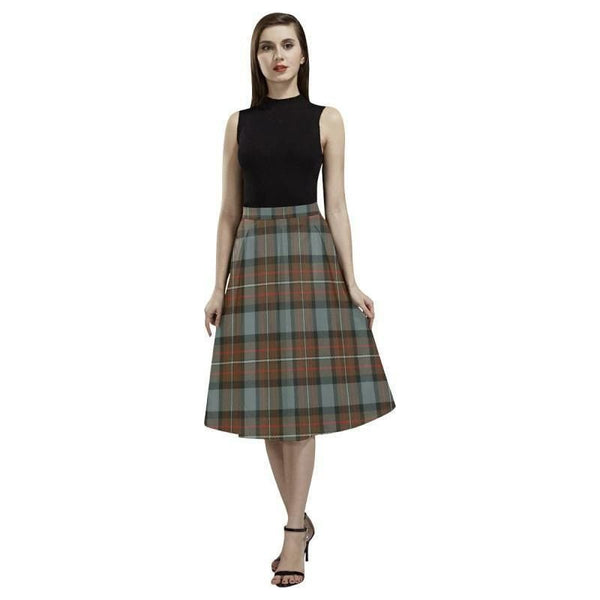 Fergusson Weathered Tartan Classic Aoede Crepe Skirt