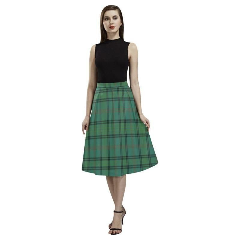 Ross Hunting Ancient Tartan Classic Aoede Crepe Skirt