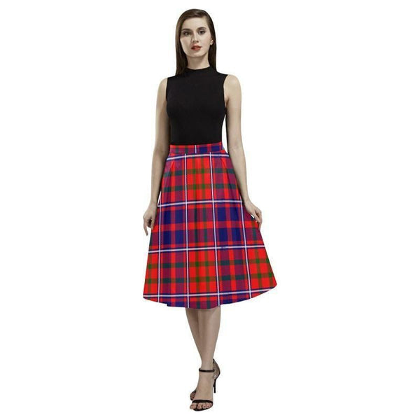 Cameron Of Lochiel Modern Tartan Classic Aoede Crepe Skirt