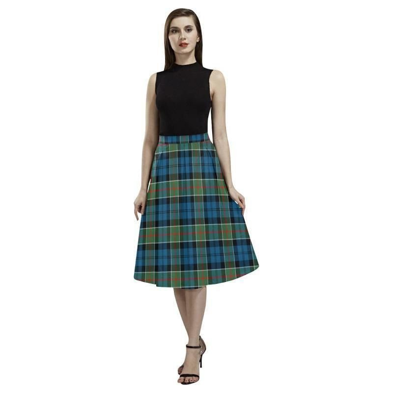 Colquhoun Ancient Tartan Classic Aoede Crepe Skirt