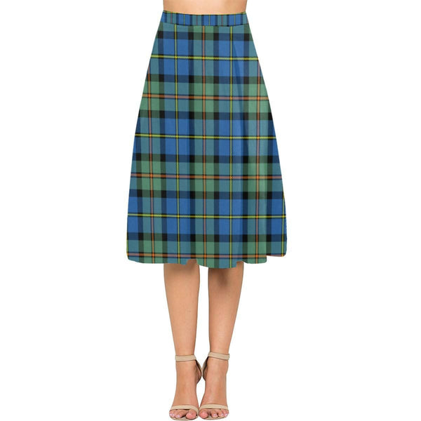 Macleod Of Harris Ancient Tartan Classic Aoede Crepe Skirt