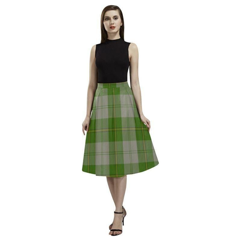 Cunningham Dress Green Dancers Tartan Classic Aoede Crepe Skirt