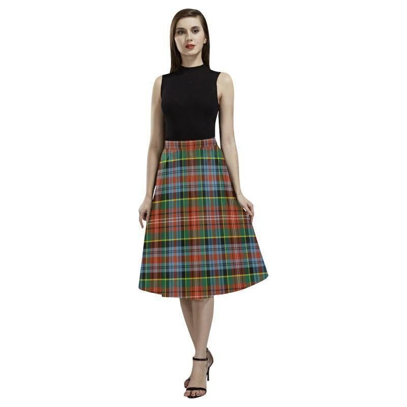 Caledonia Ancient Tartan Classic Aoede Crepe Skirt