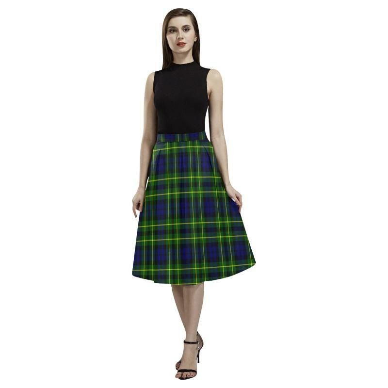 Campbell Of Breadalbane Modern Tartan Classic Aoede Crepe Skirt