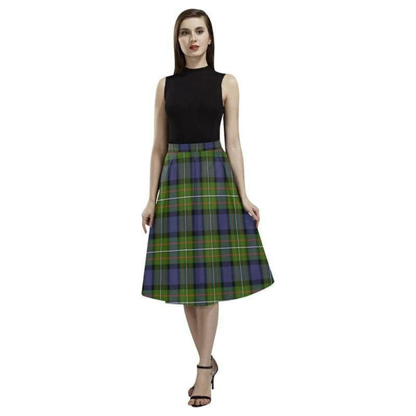 Fergusson Modern Tartan Classic Aoede Crepe Skirt