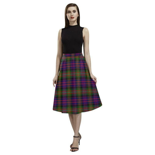 Macdonnell Of Glengarry Modern Tartan Classic Aoede Crepe Skirt