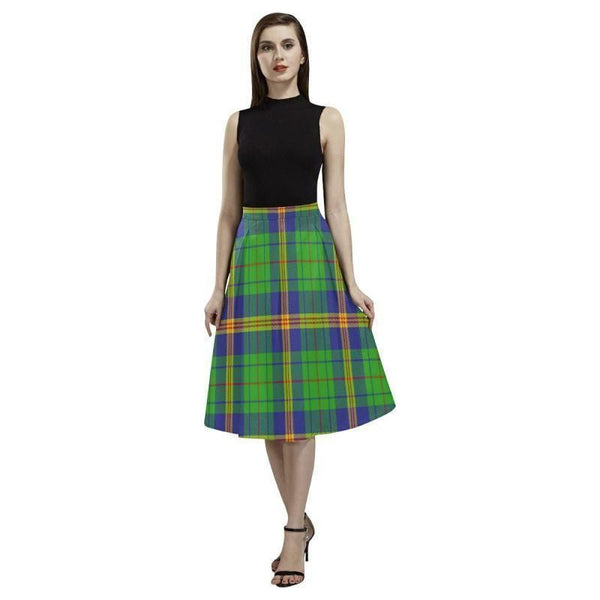 New Mexico Tartan Classic Aoede Crepe Skirt