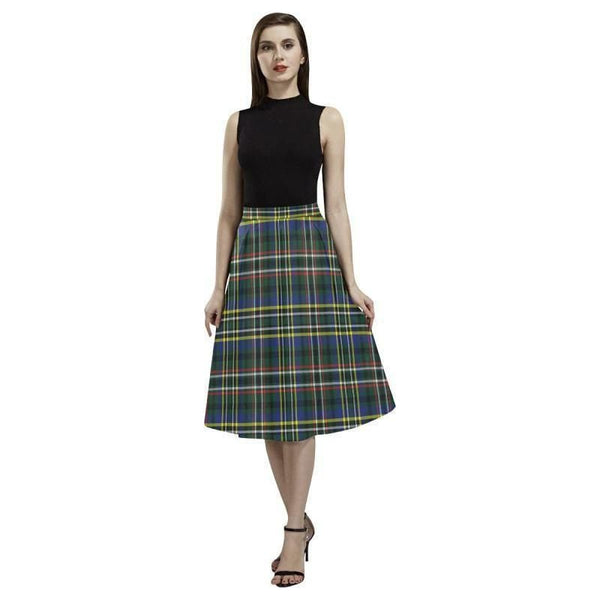 Scott Green Modern Tartan Classic Aoede Crepe Skirt