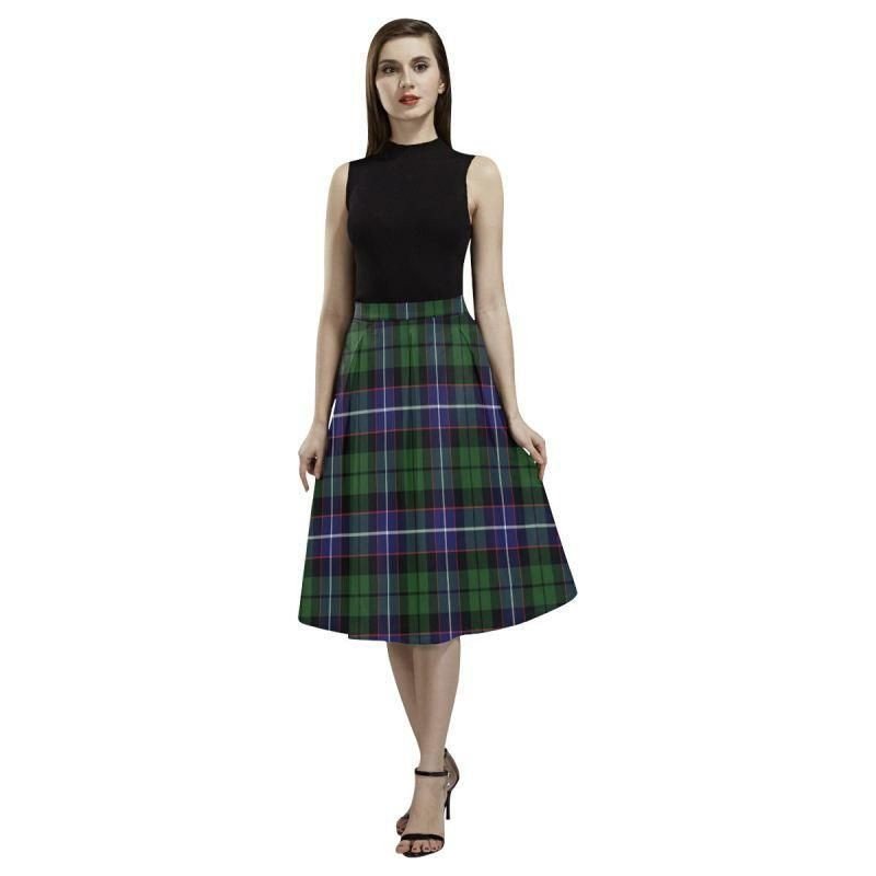 Galbraith Modern Tartan Classic Aoede Crepe Skirt