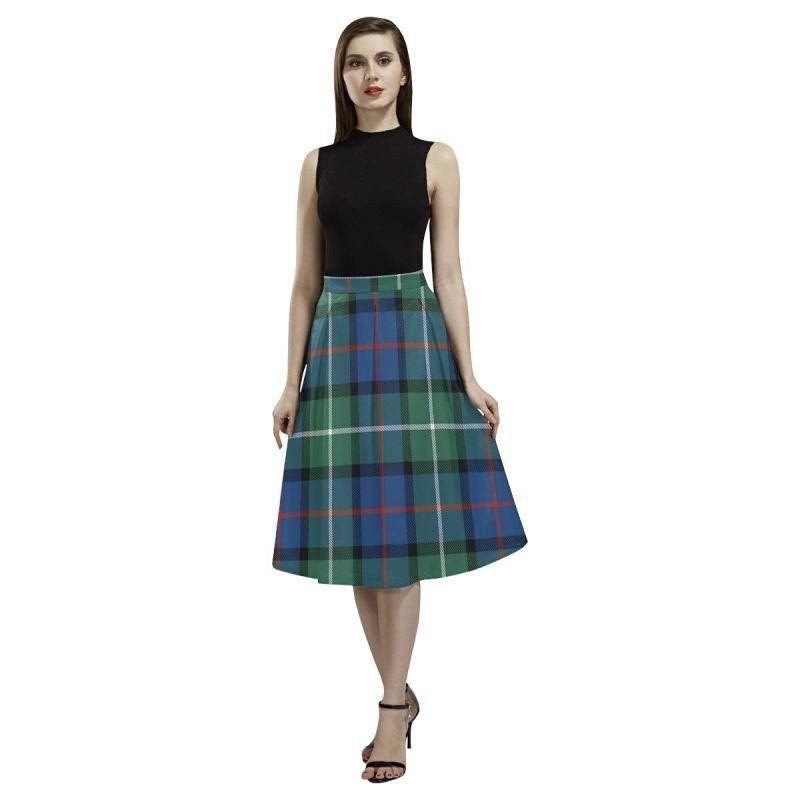 Davidson Of Tulloch Tartan Classic Aoede Crepe Skirt