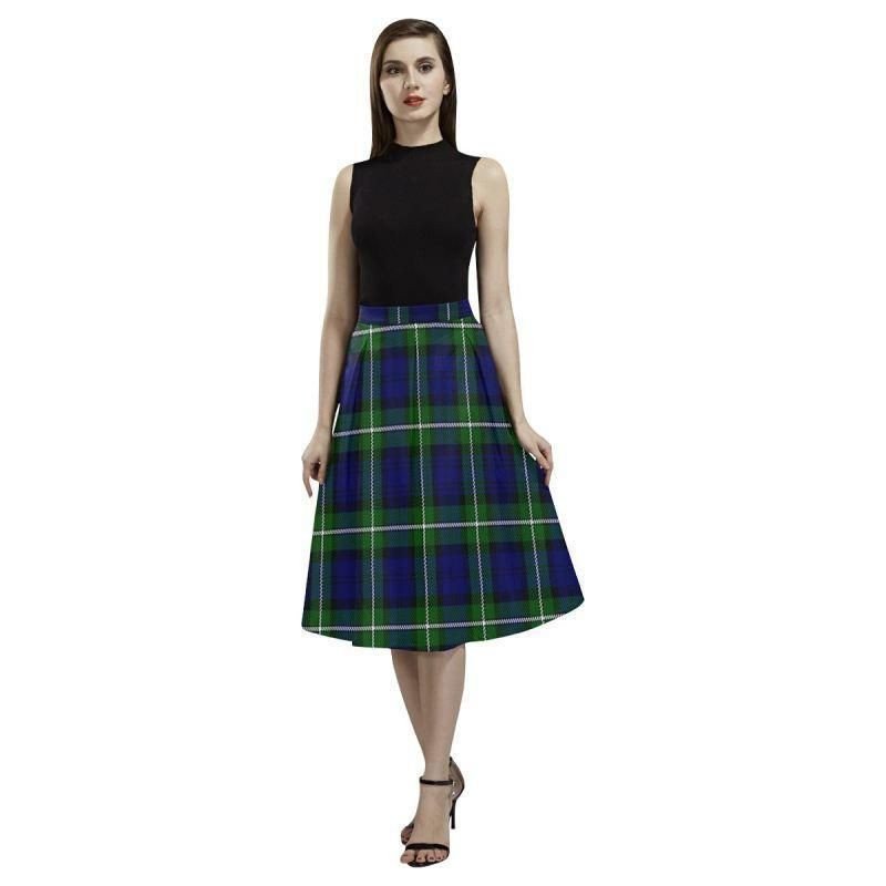 Forbes Modern Tartan Classic Aoede Crepe Skirt