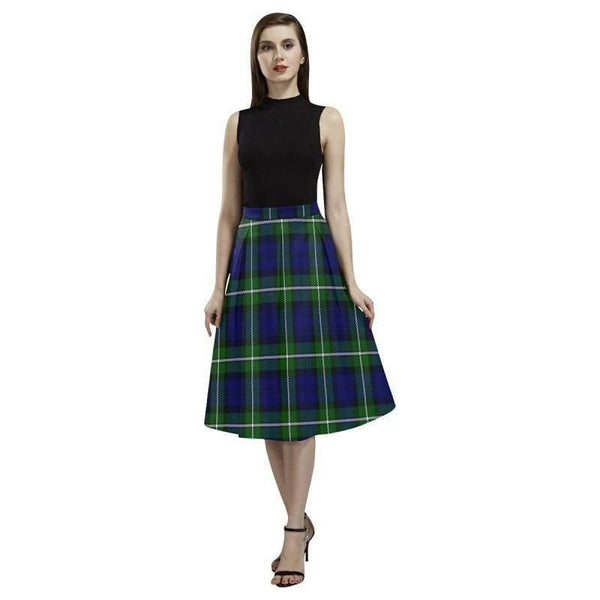 Forbes Modern Tartan Classic Aoede Crepe Skirt