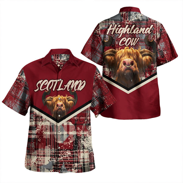 Scotland Tartan Grunge Plaid Beach Shirt | Celticprime.com