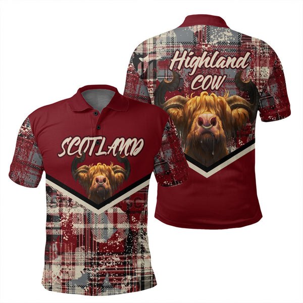 Scotland Tartan Grunge Plaid Polo Shirt | Celticprime.com