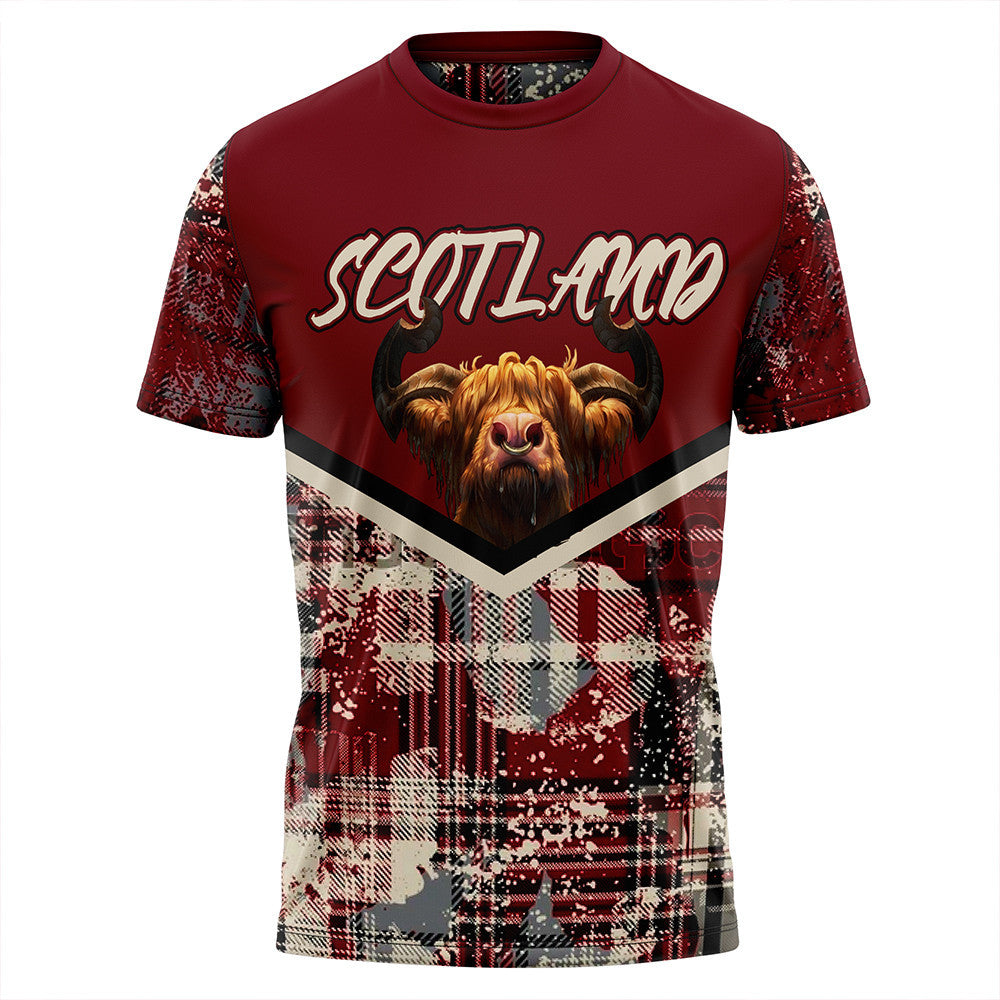 Scotland Tartan Grunge Plaid T-Shirt | Celticprime.com