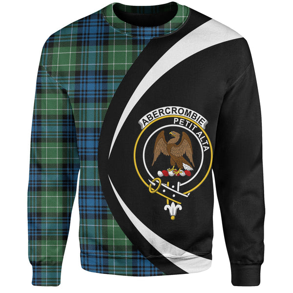 Abercrombie Ancient Clan Badge Tartan Sweatshirt Circle Style Personalized