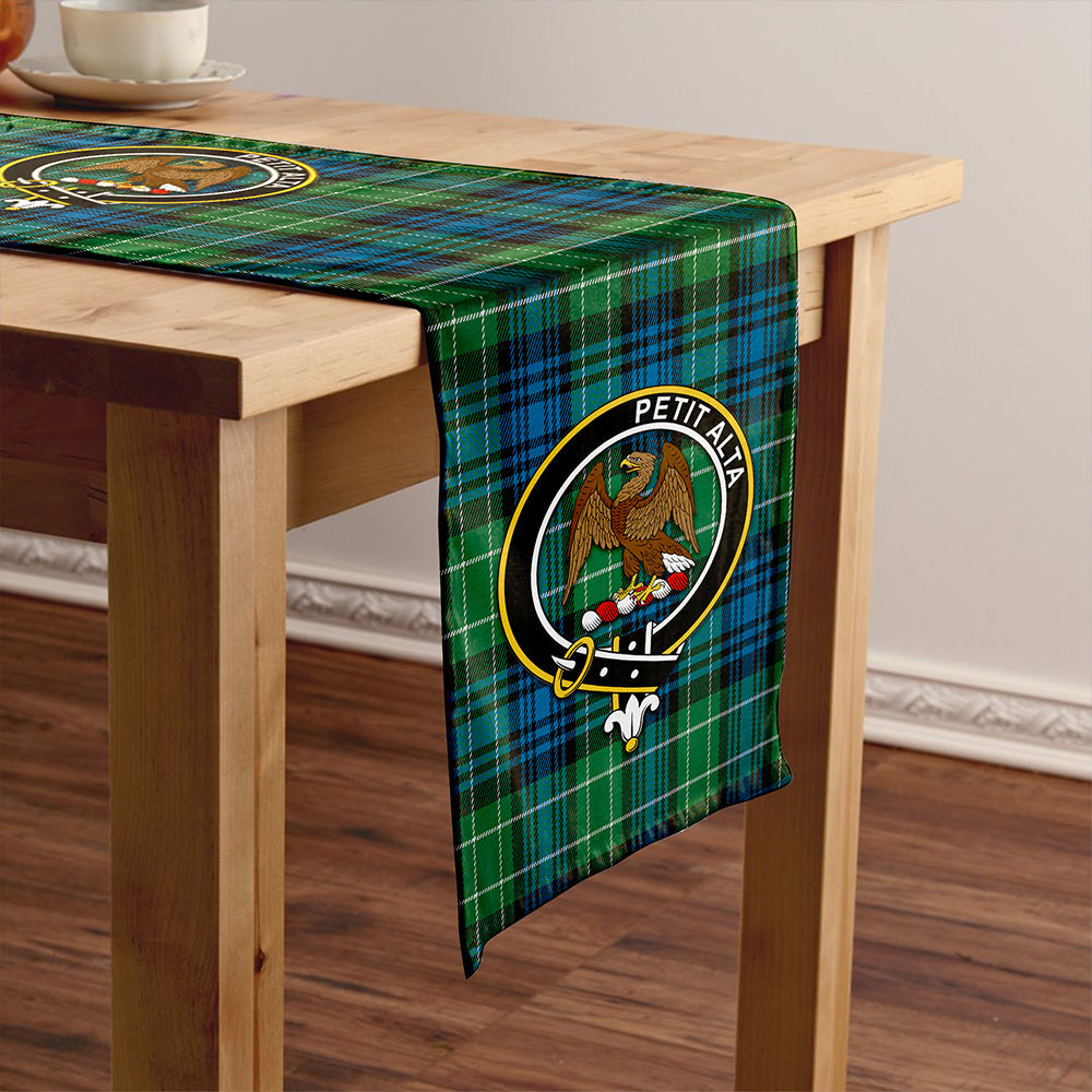 Abercrombie Ancient Clan Badge Tartan Table Runner