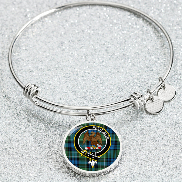 Abercrombie Ancient Clan Badge Tartan Classic Circle Bangle