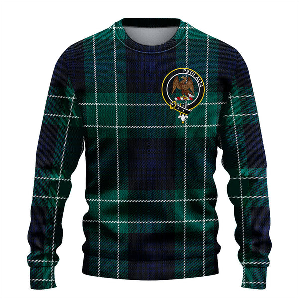 Abercrombie Modern Clan Badge Tartan Knitted Sweater