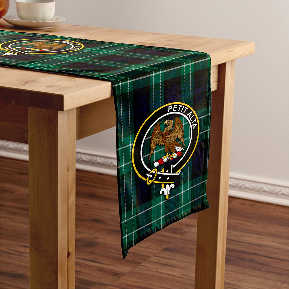 Abercrombie Modern Clan Badge Tartan Table Runner