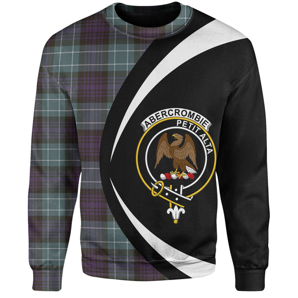 Abercrombie Weathered Clan Badge Tartan Sweatshirt Circle Style Personalized