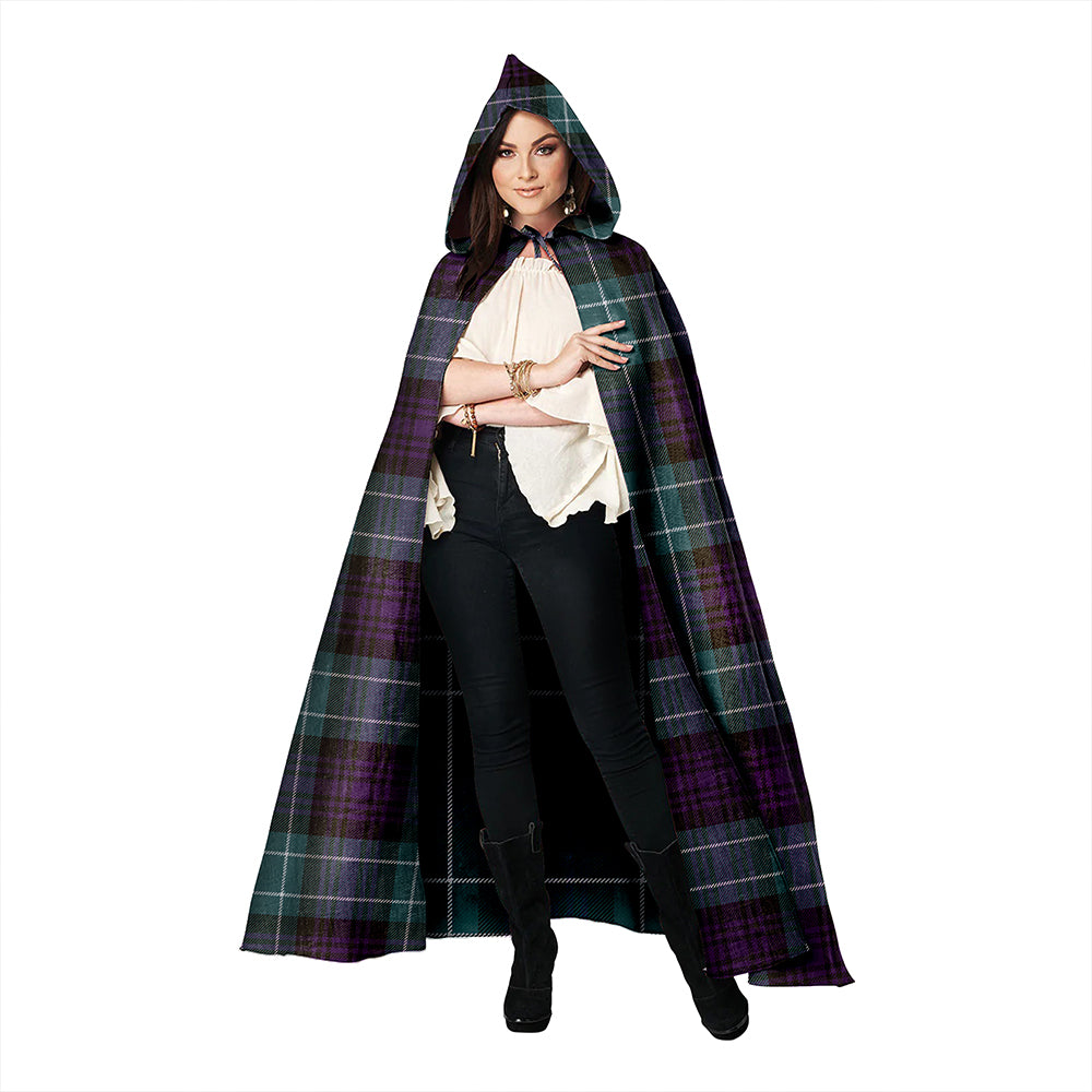 Abercrombie Weathered Clan Badge Tartan Hooded Cloak