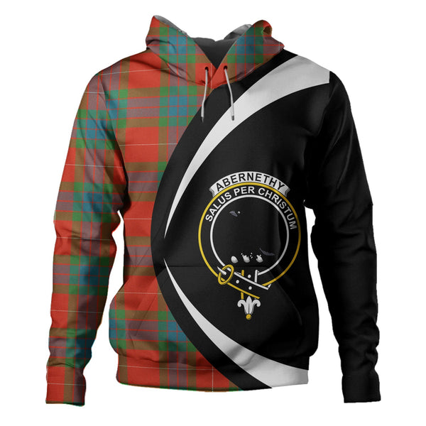 Abernethy Ancient Clan Badge Tartan Hoodie Circle Style