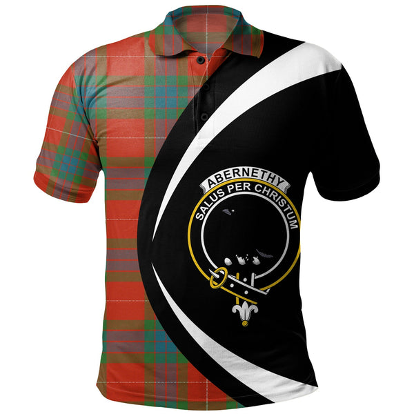 Abernethy Ancient Clan Badge Tartan Polo Shirt Circle Style Personalized