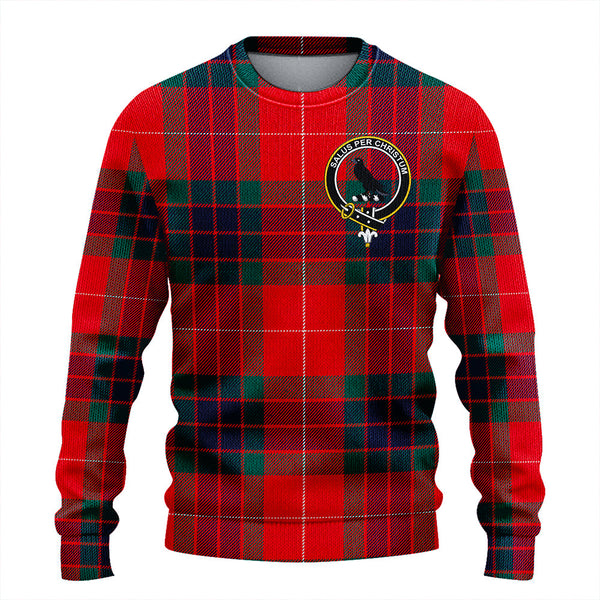 Abernethy Modern Clan Badge Tartan Knitted Sweater