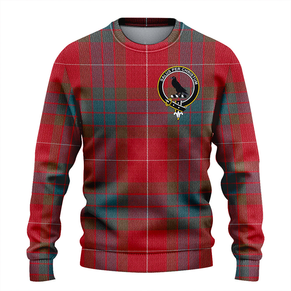 Abernethy Weathered Clan Badge Tartan Knitted Sweater