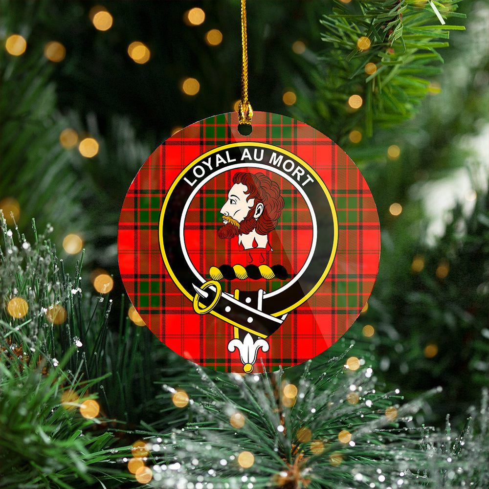 Adair Clan Badge Tartan Plastic Christmas Ornaments