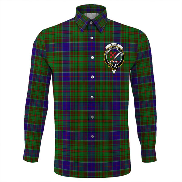 Adam Tartan Classic Crest Long Sleeve Button Shirt