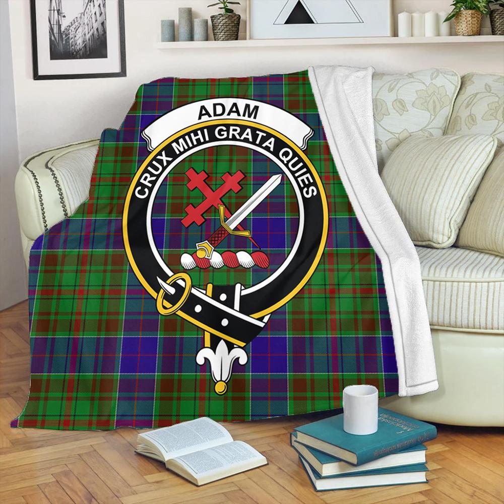 Adam Tartan Crest Premium Blanket